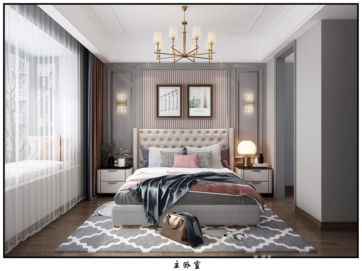 江灣名府220㎡新裝飾主義大平層 裝修案例效果圖-9