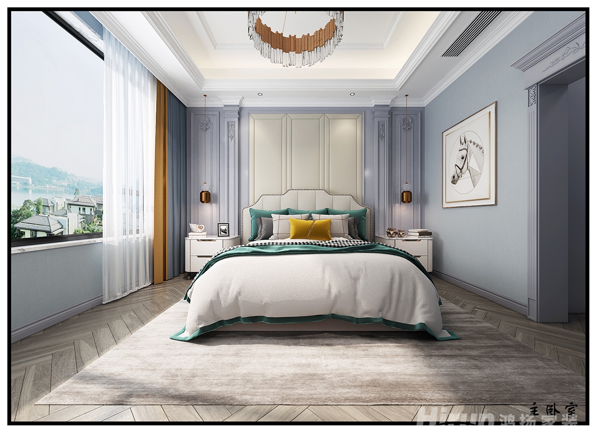 萬豐上院湖韻450㎡新裝飾主義別墅 裝修案例效果圖-9