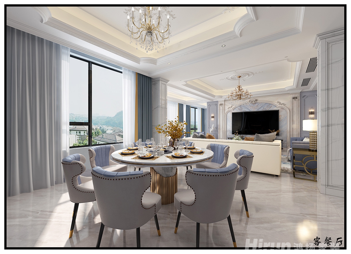 萬豐上院湖韻450㎡新裝飾主義別墅 裝修案例效果圖-6