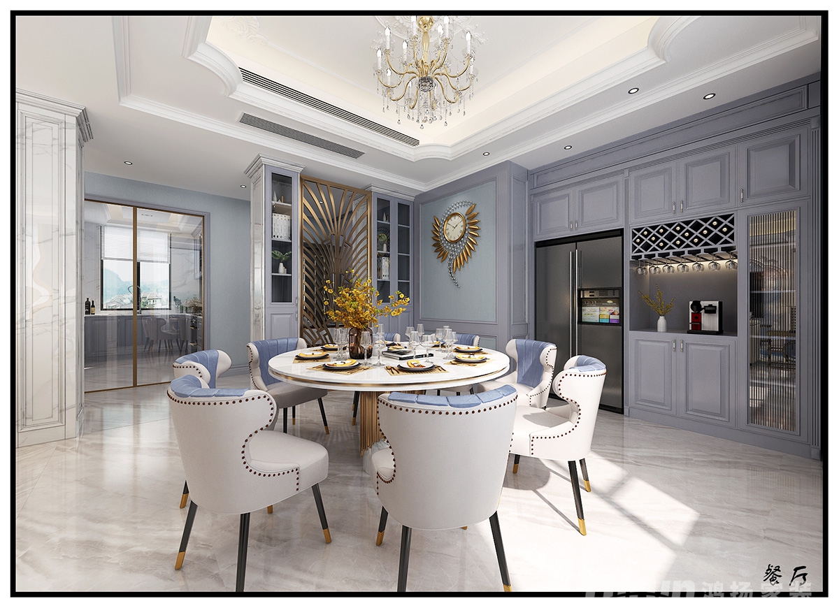 萬豐上院湖韻450㎡新裝飾主義別墅 裝修案例效果圖-8