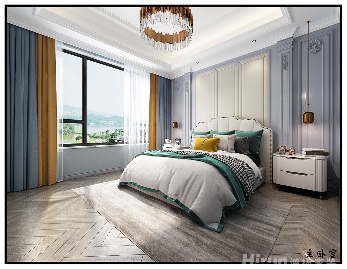 萬豐上院湖韻450㎡新裝飾主義別墅 裝修案例效果圖-11