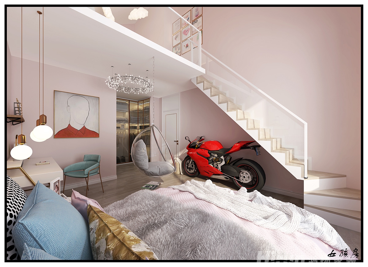 萬豐上院湖韻450㎡新裝飾主義別墅 裝修案例效果圖-15