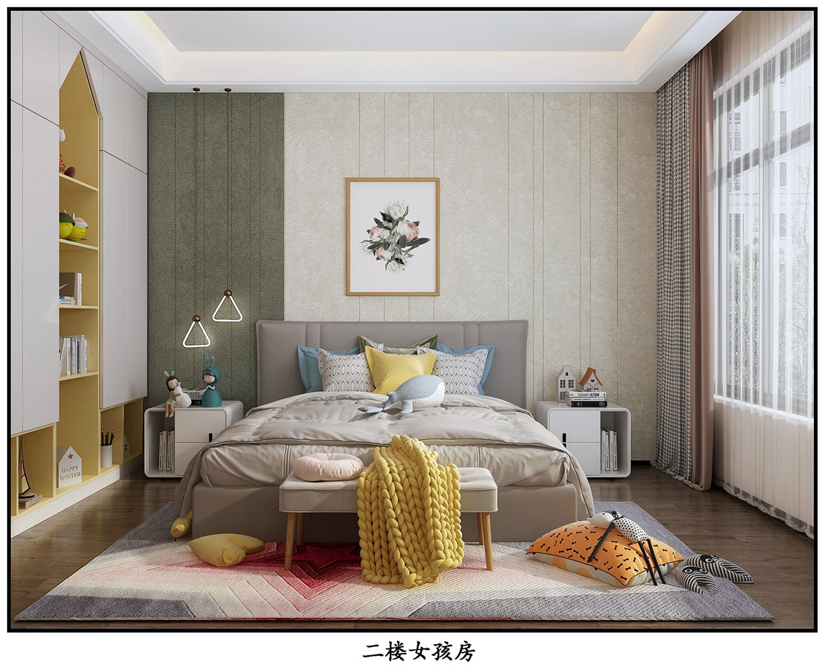 奧園廣場(chǎng)450㎡雅致現(xiàn)代別墅 裝修案例效果圖-14