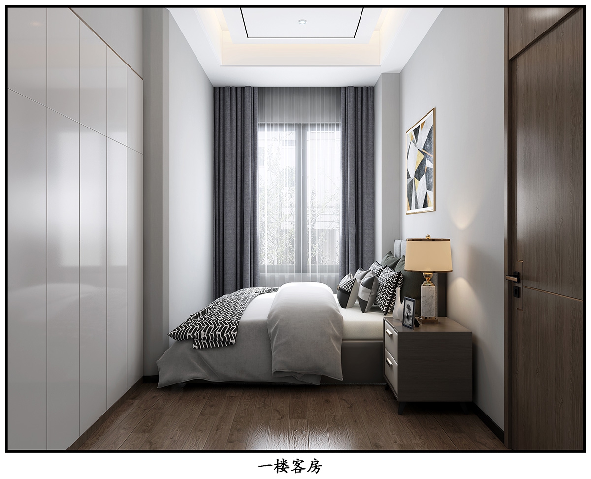 奧園廣場(chǎng)450㎡雅致現(xiàn)代別墅 裝修案例效果圖-10