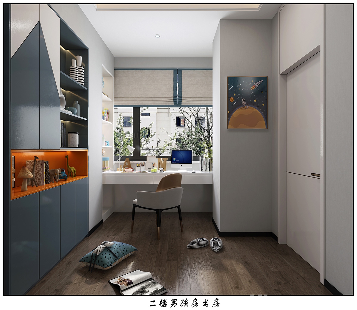 奧園廣場(chǎng)450㎡雅致現(xiàn)代別墅 裝修案例效果圖-18