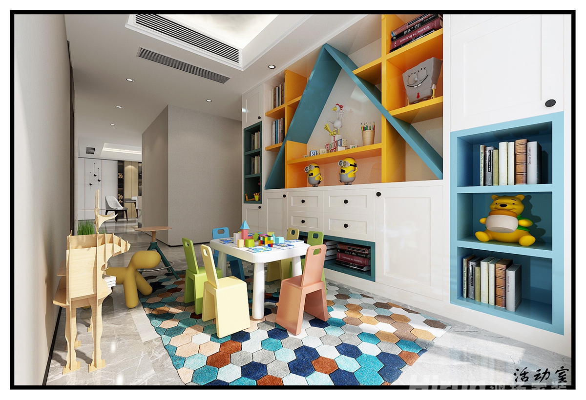 奧園神農(nóng)養(yǎng)生城180㎡雅致現(xiàn)代大平層 裝修案例效果圖-14