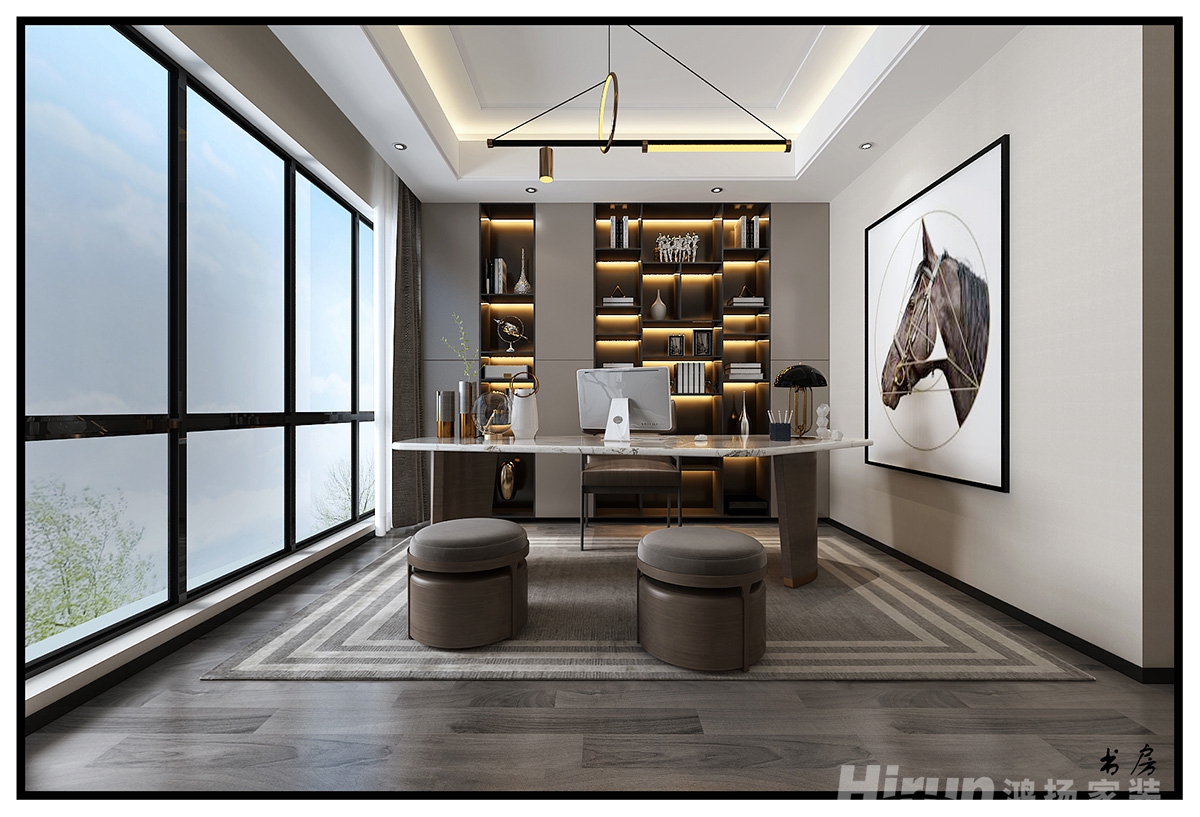 奧園神農(nóng)養(yǎng)生城180㎡雅致現(xiàn)代大平層 裝修案例效果圖-13