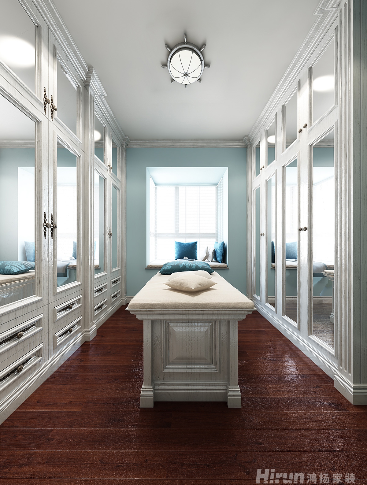 觀沙嘉苑320㎡歐美香頌別墅 裝修案例效果圖-10