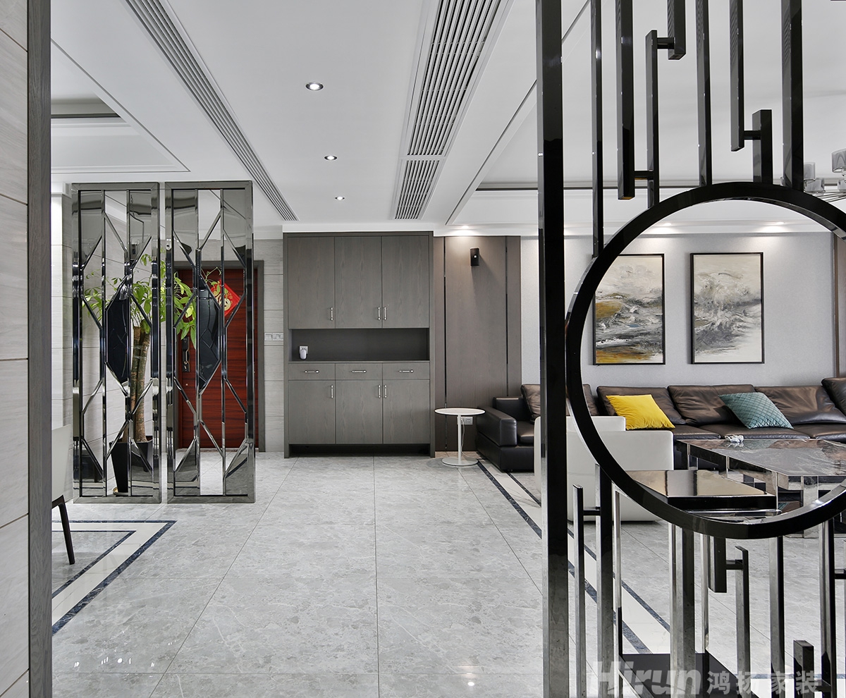 東部美的城200㎡雅致現代四居室 裝修案例實景圖-4