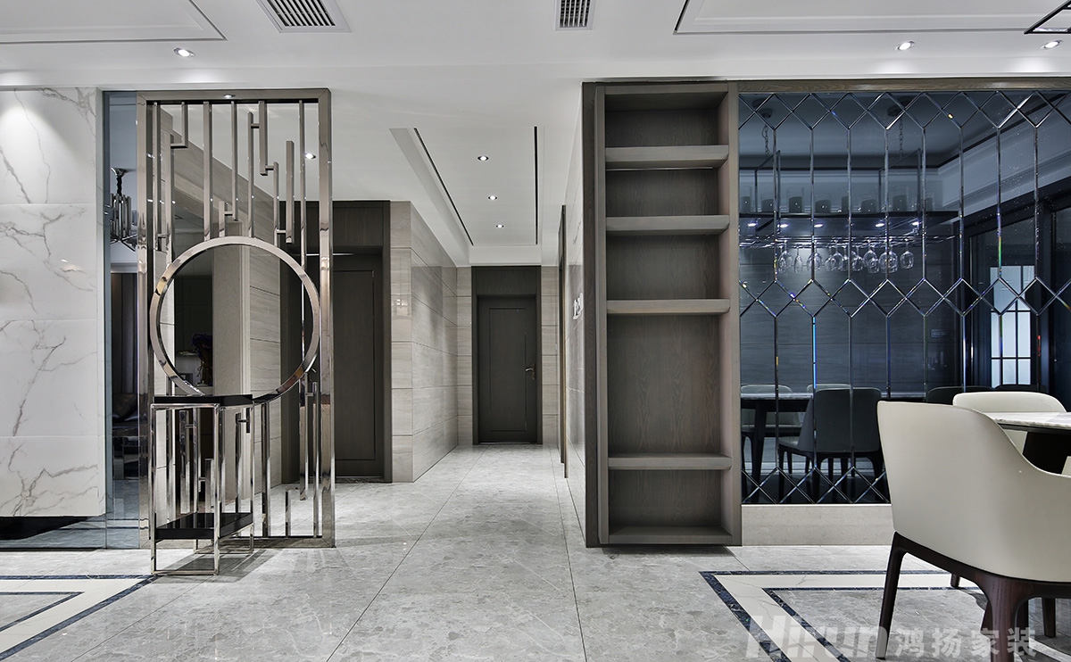 東部美的城200㎡雅致現代四居室 裝修案例實景圖-8