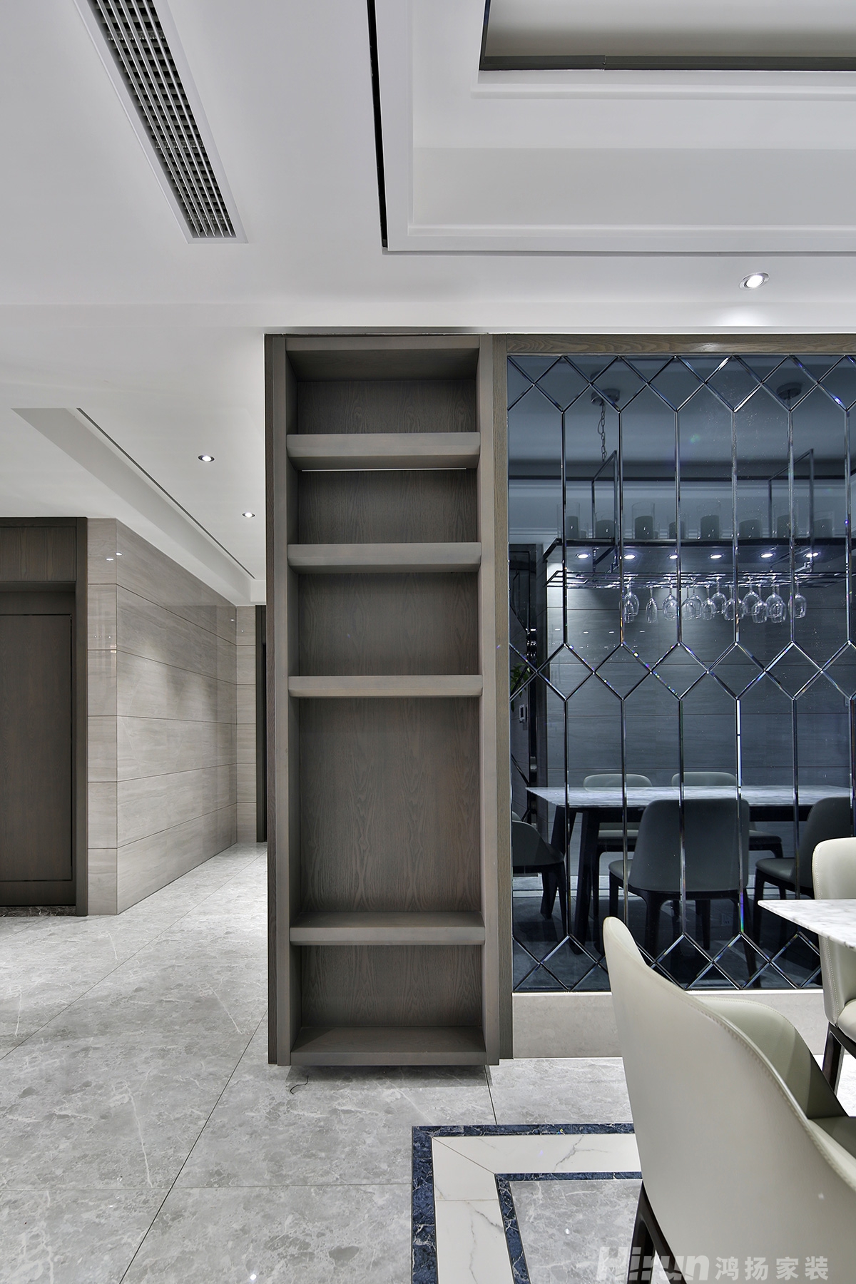 東部美的城200㎡雅致現代四居室 裝修案例實景圖-7