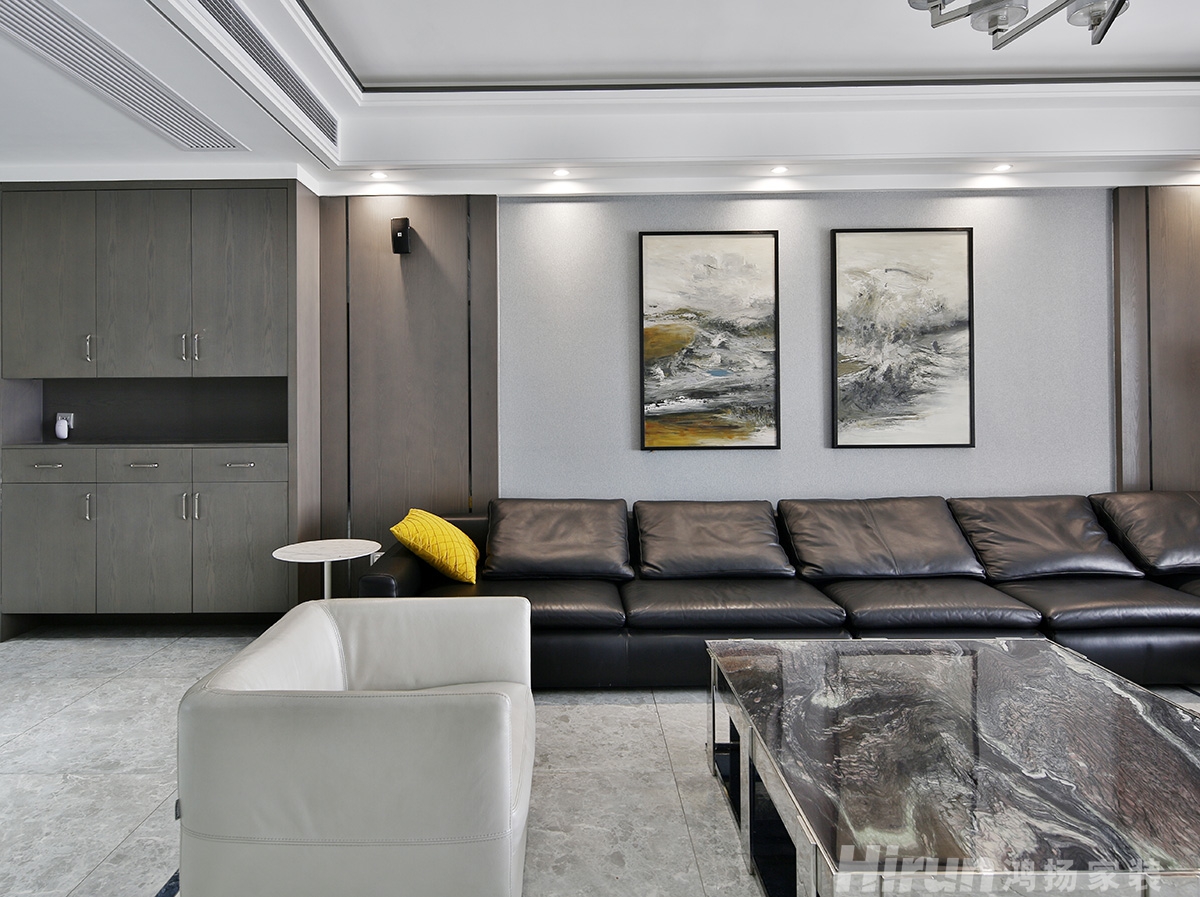 東部美的城200㎡雅致現代四居室 裝修案例實景圖-12