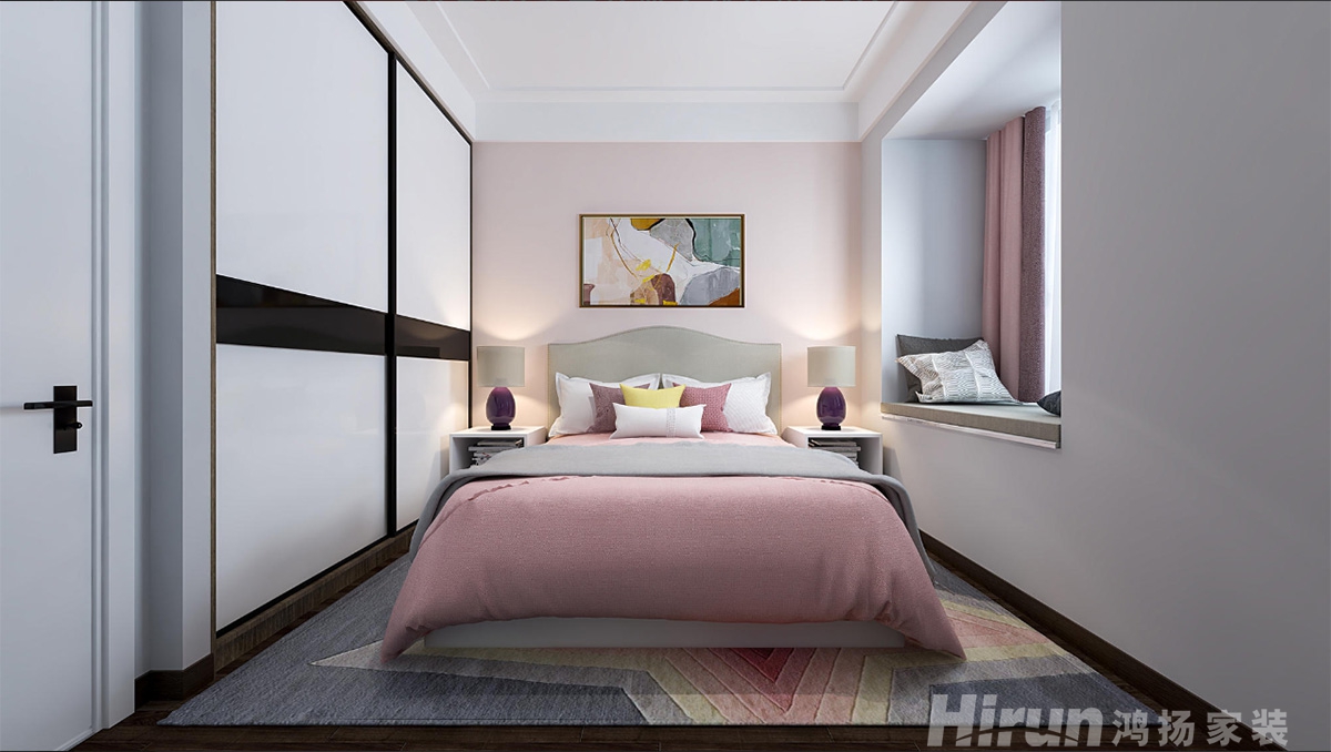 玫瑰園121㎡雅致現代三居室 裝修案例效果圖-7