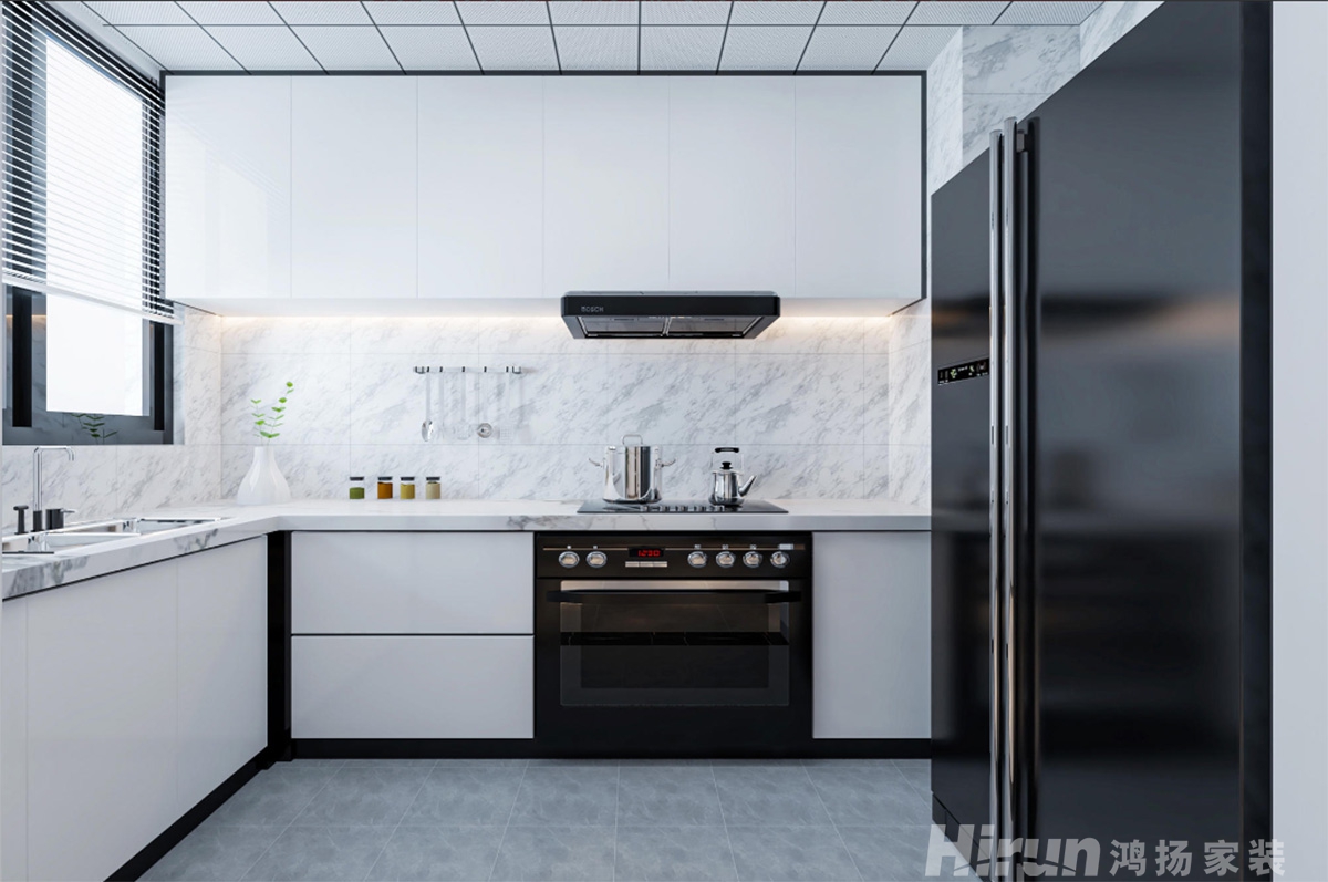 玫瑰園121㎡雅致現代三居室 裝修案例效果圖-6