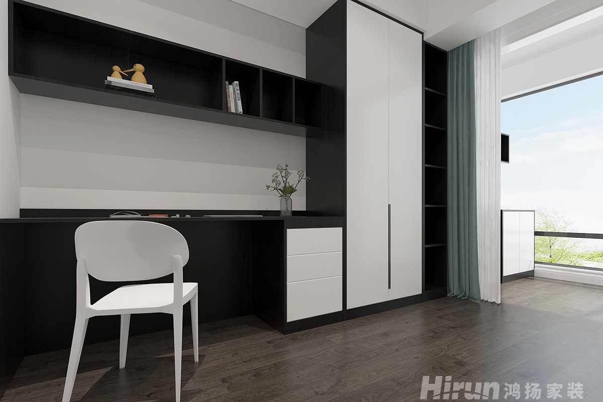 株洲碧桂園130㎡雅致現(xiàn)代三居室 裝修案例效果圖-4