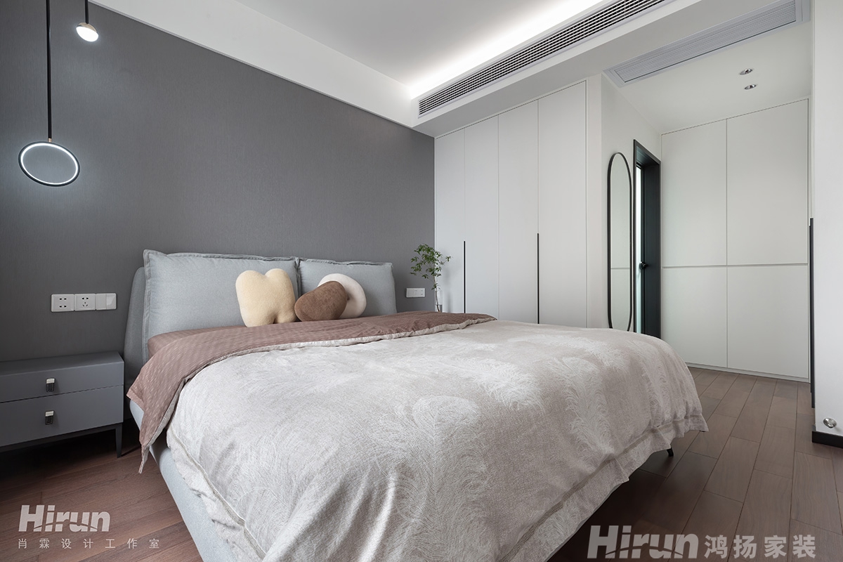 中泰財富湘江150㎡雅致現代四居室 裝修案例實景圖-4