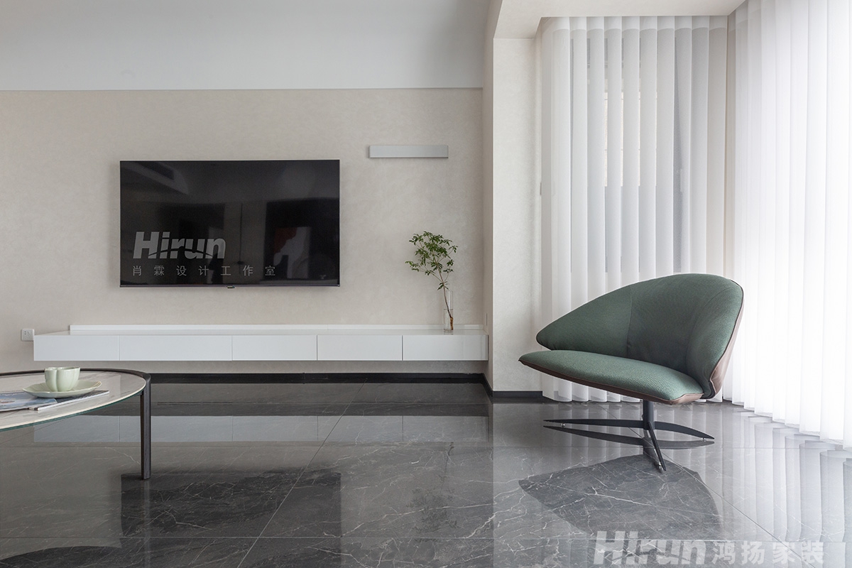 中泰財富湘江150㎡雅致現代四居室 裝修案例實景圖-8