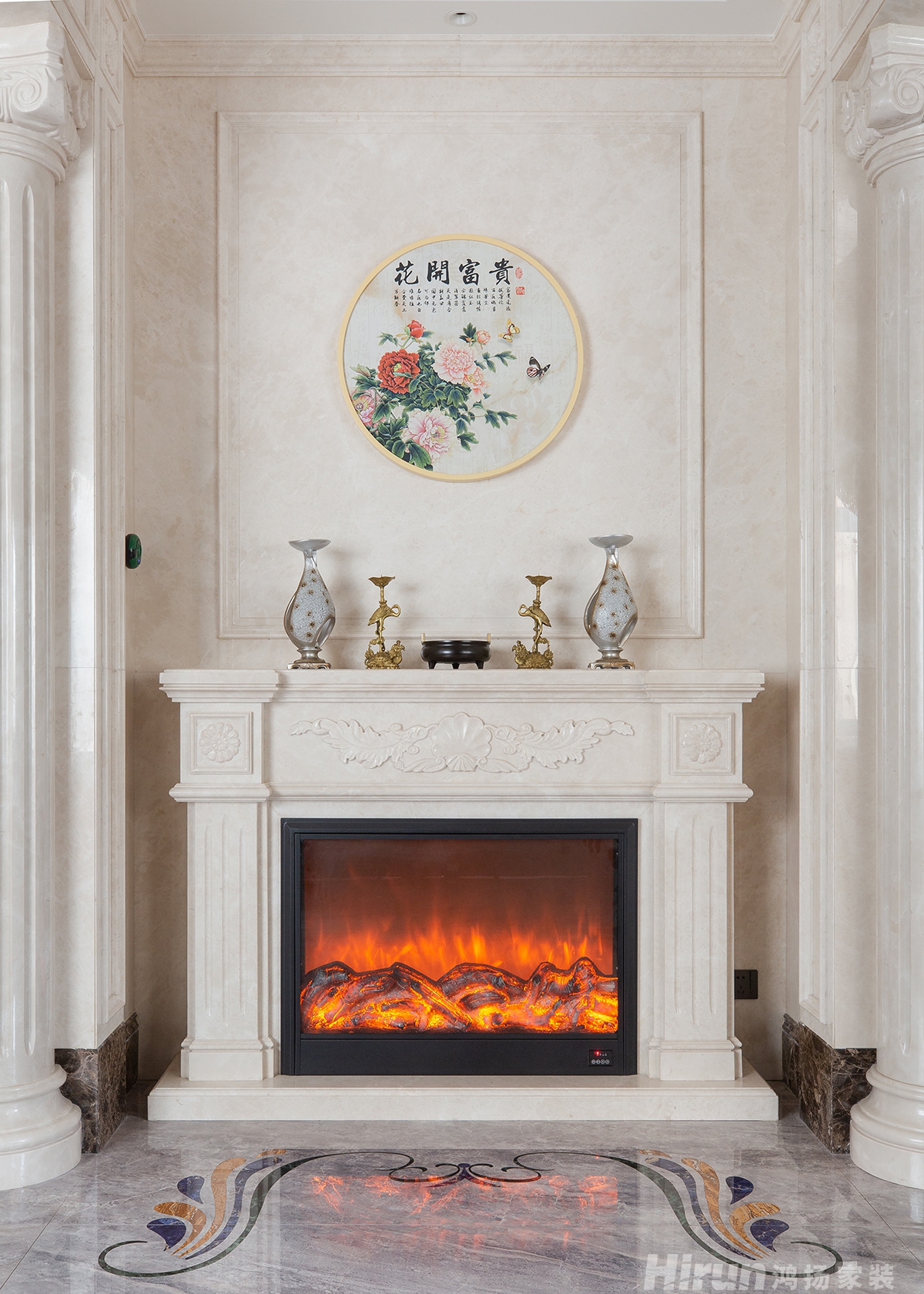 建宸壹號公館400㎡輕歐簡美別墅 裝修案例實景圖-6