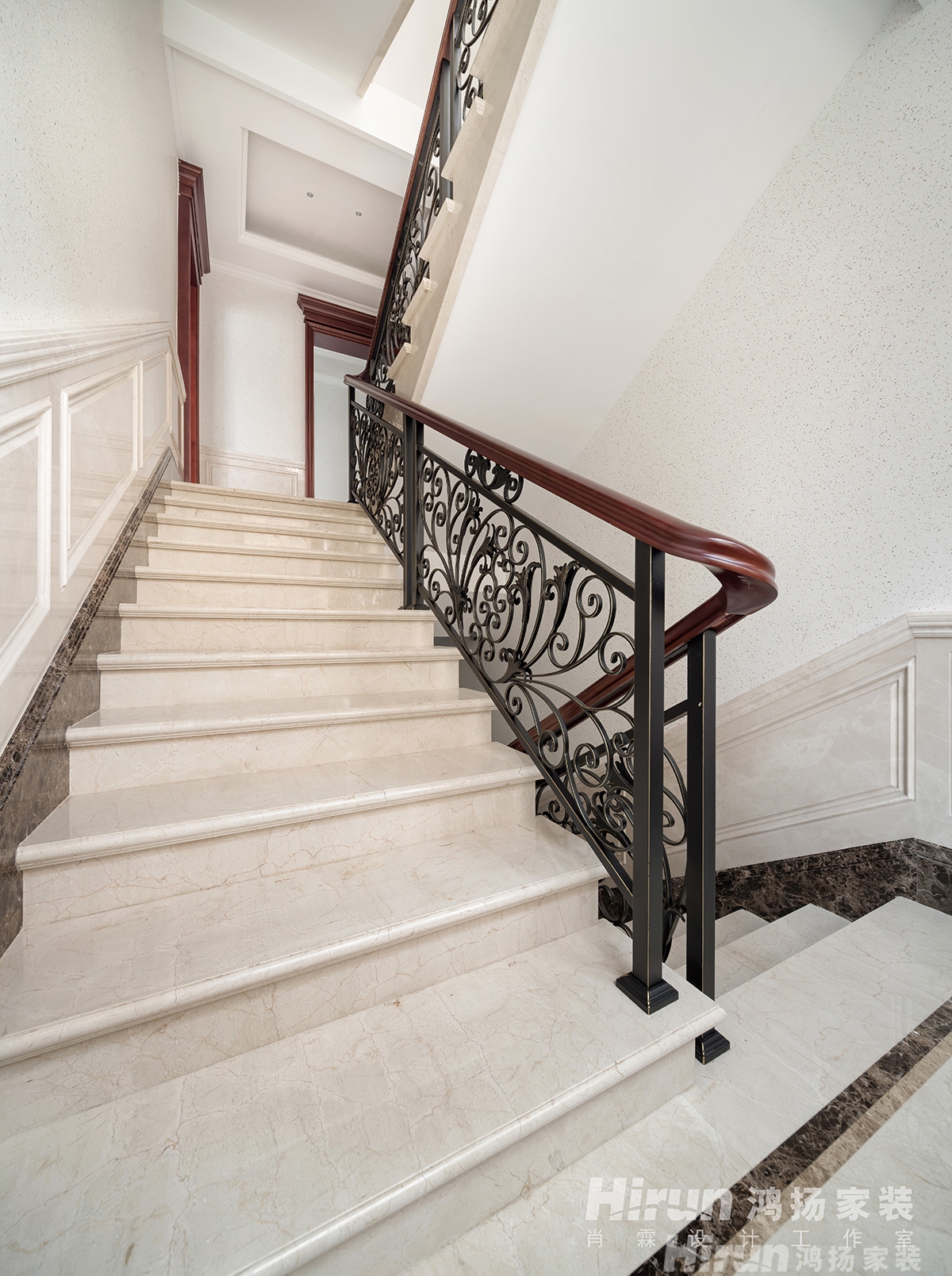 建宸壹號公館400㎡輕歐簡美別墅 裝修案例實景圖-11