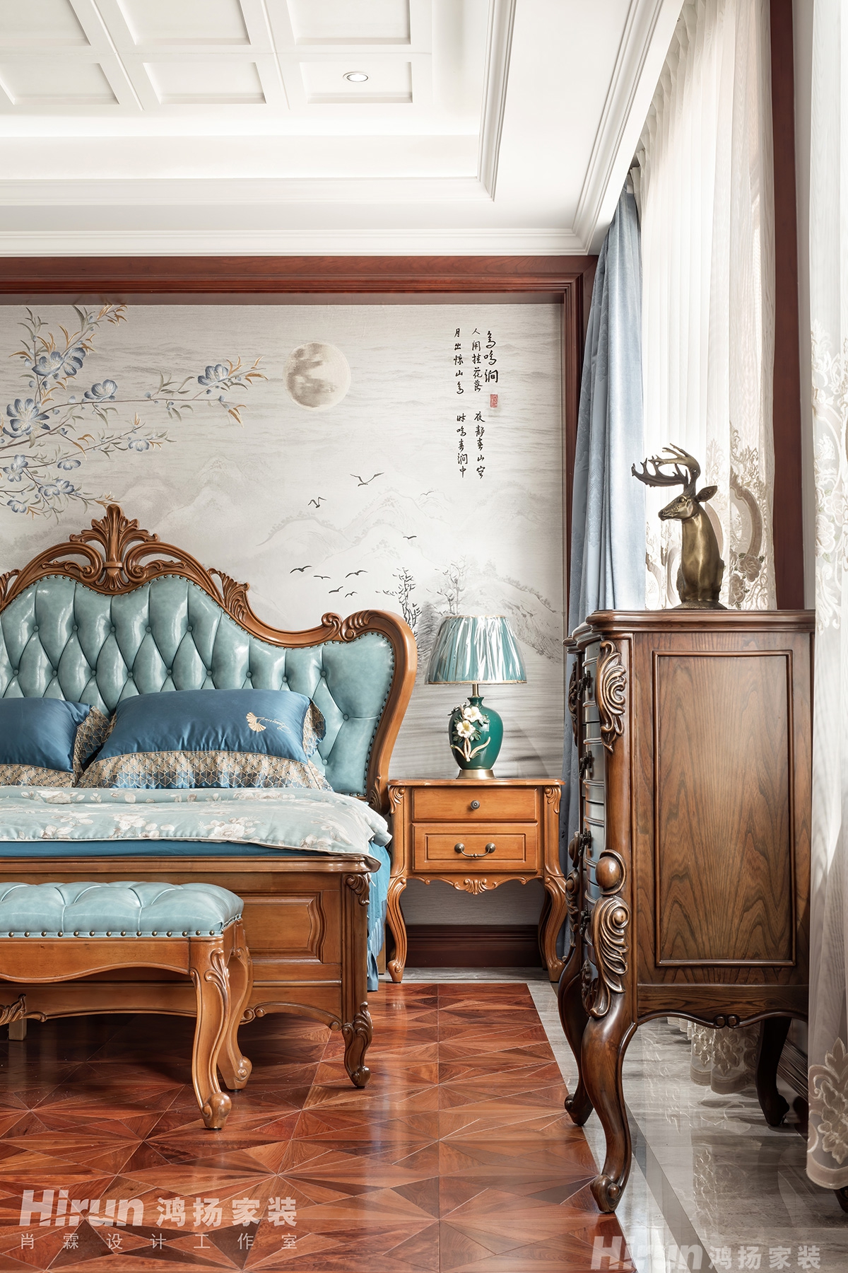 建宸壹號公館400㎡輕歐簡美別墅 裝修案例實景圖-10