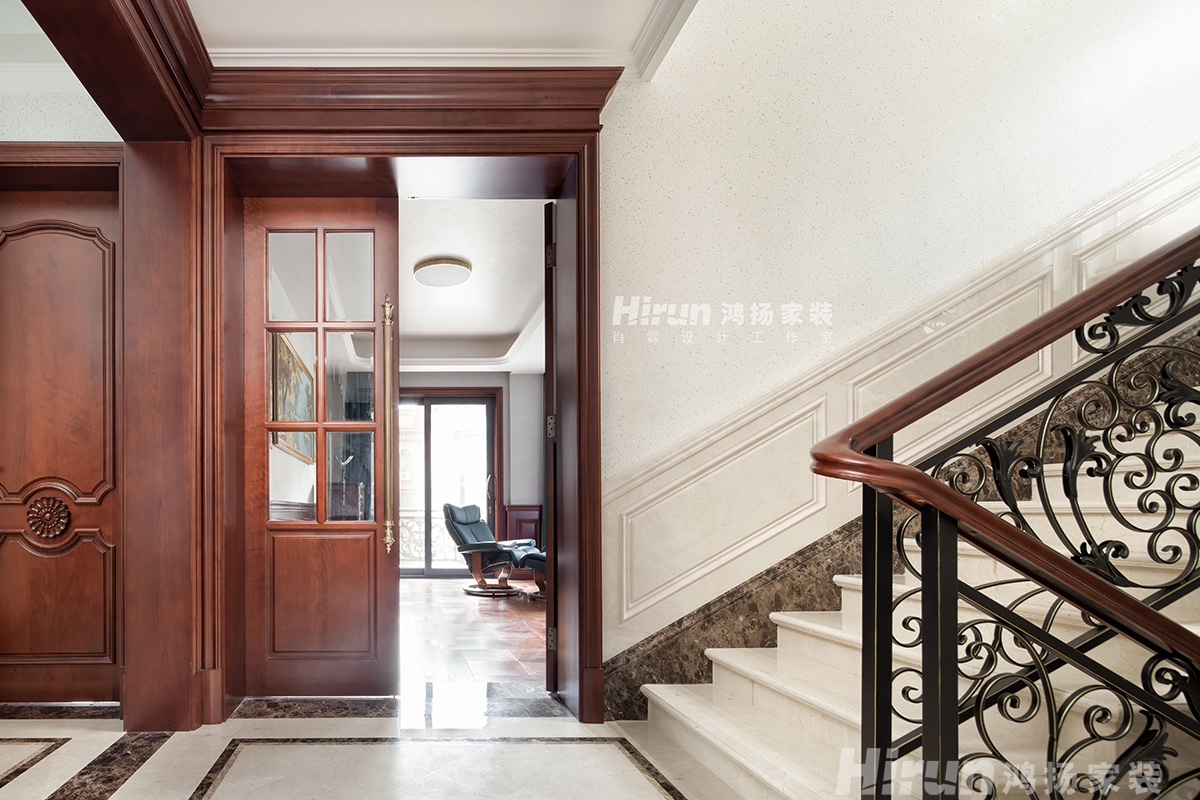 建宸壹號公館400㎡輕歐簡美別墅 裝修案例實景圖-12