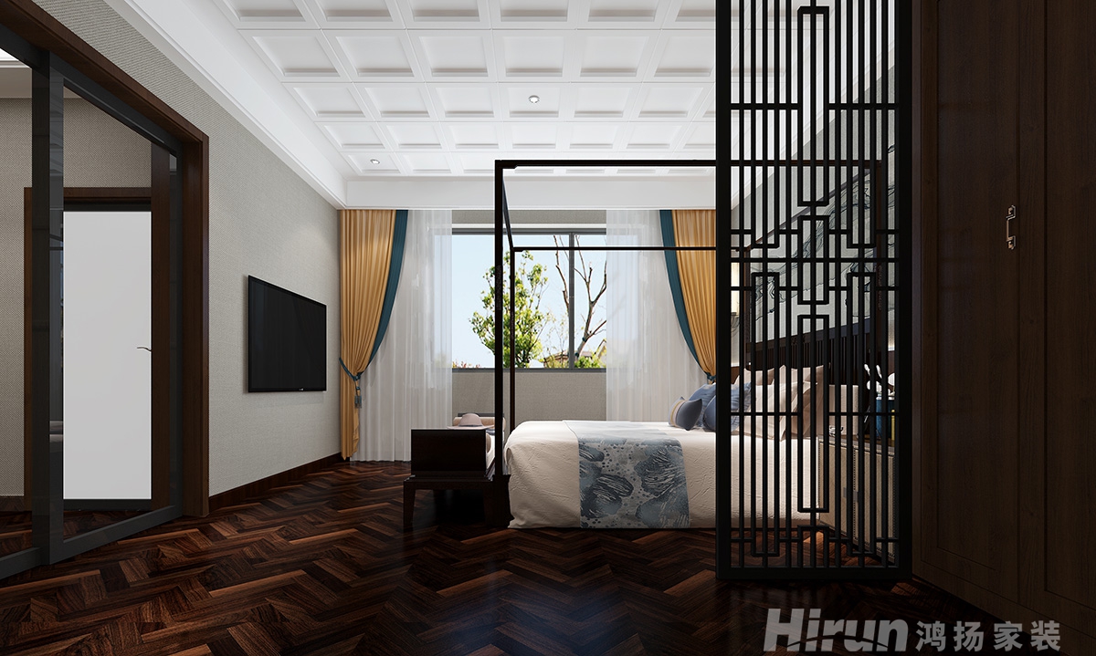 攸縣自建別墅450㎡復(fù)合寫意別墅 裝修案例效果圖-5