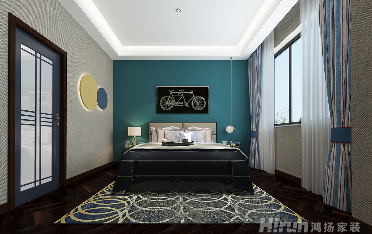 攸縣自建別墅450㎡復(fù)合寫意別墅 裝修案例效果圖-4