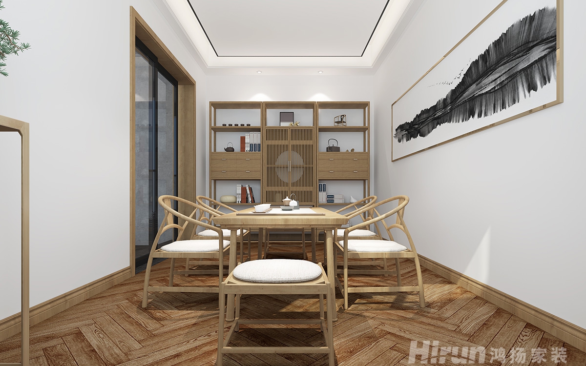 攸縣自建別墅450㎡復(fù)合寫意別墅 裝修案例效果圖-3