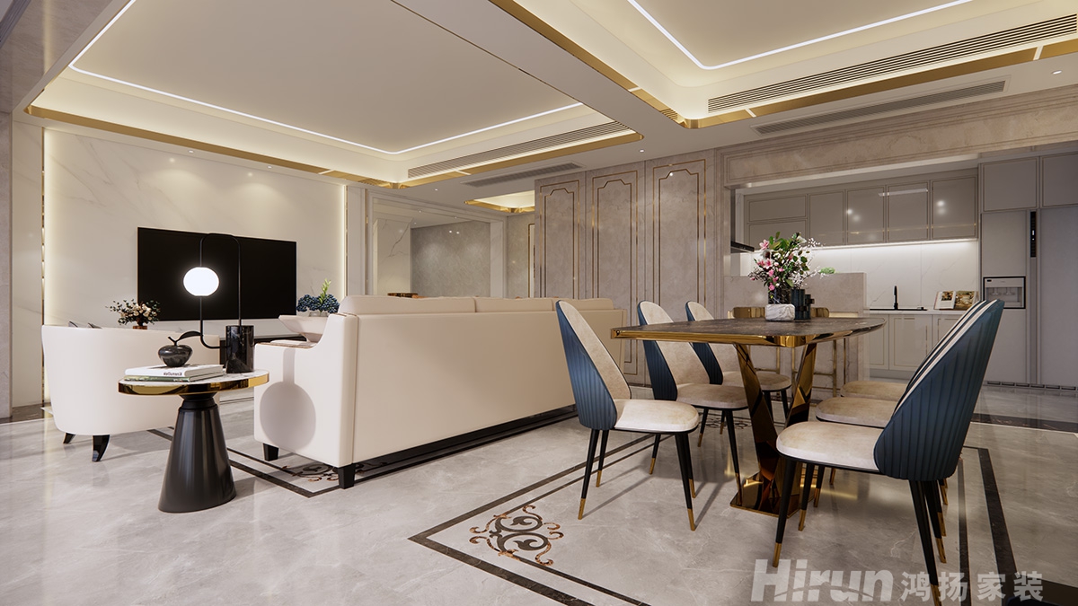 翡翠公園400㎡新裝飾主義別墅 裝修案例效果圖-14