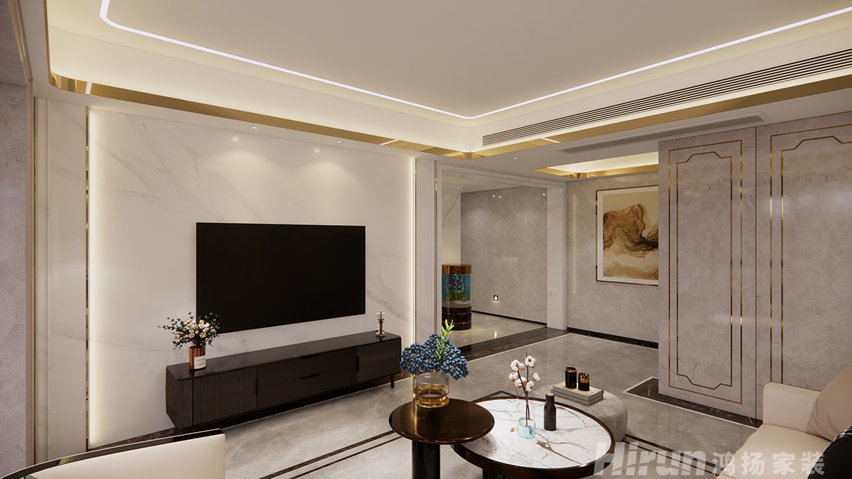 翡翠公園400㎡新裝飾主義別墅 裝修案例效果圖-15