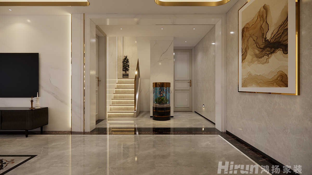 翡翠公園400㎡新裝飾主義別墅 裝修案例效果圖-17