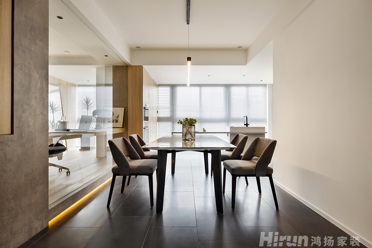 湘銀小區130㎡北歐之光三居室 裝修案例實景圖-3