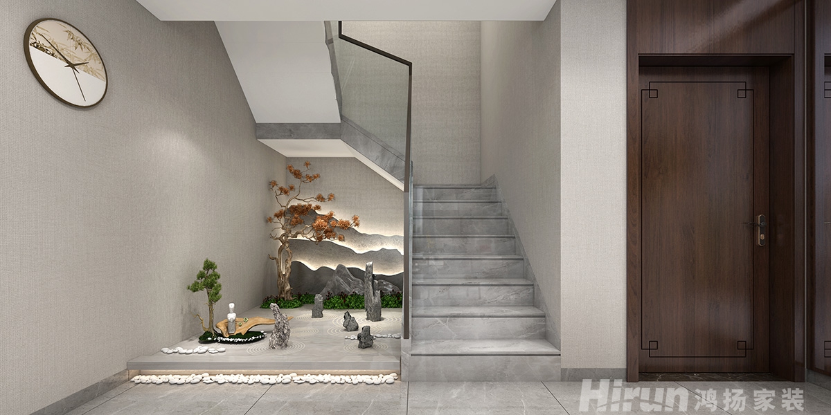 自建別墅400㎡復(fù)合寫意別墅 裝修案例效果圖-7