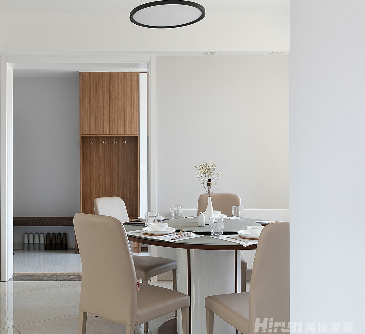 華盛世紀新城150㎡雅致現代四居室 裝修案例實景圖-2