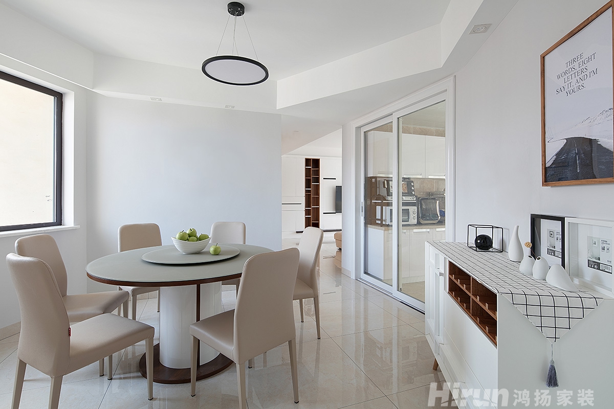 華盛世紀新城150㎡雅致現代四居室 裝修案例實景圖-1