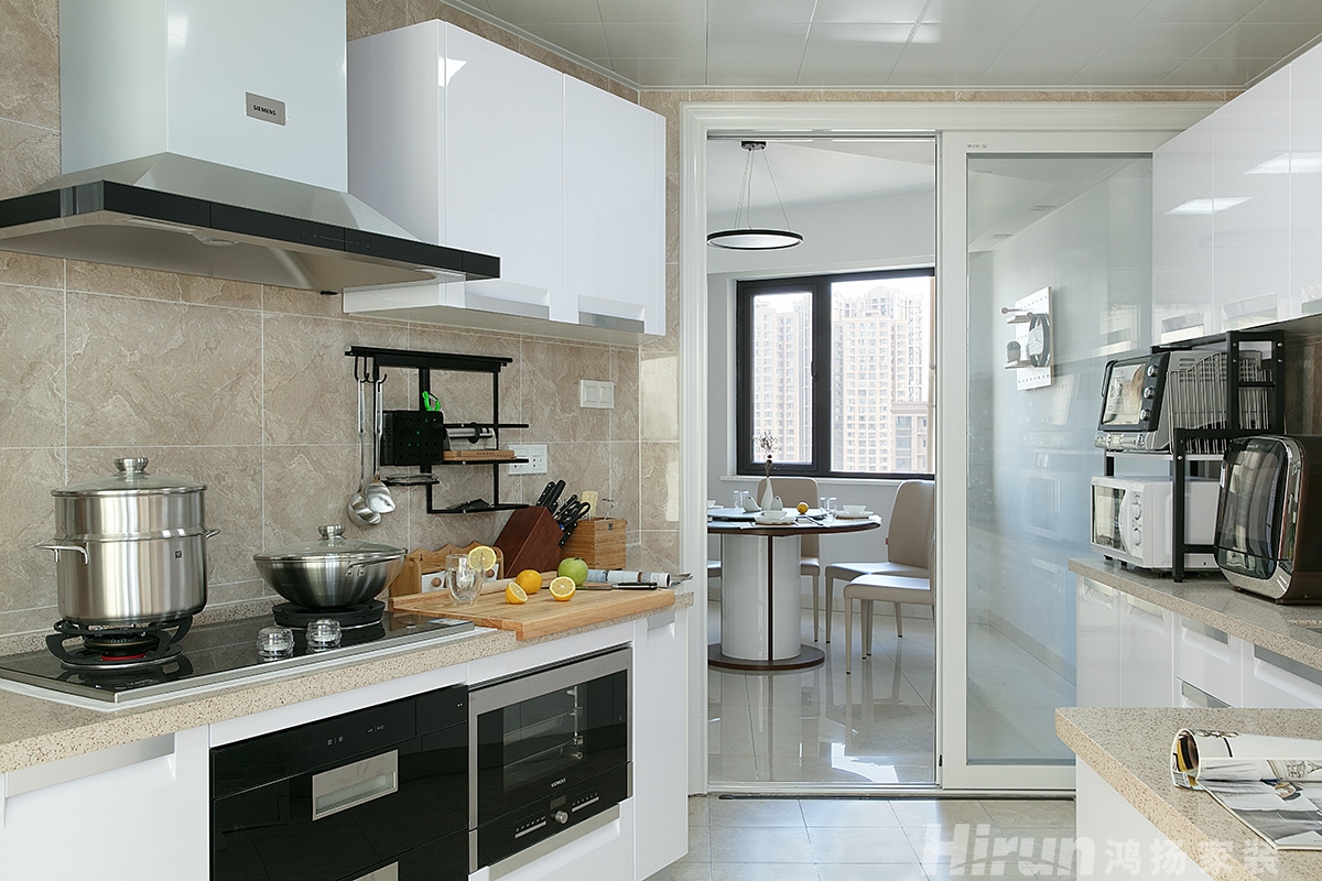 華盛世紀新城150㎡雅致現代四居室 裝修案例實景圖-3