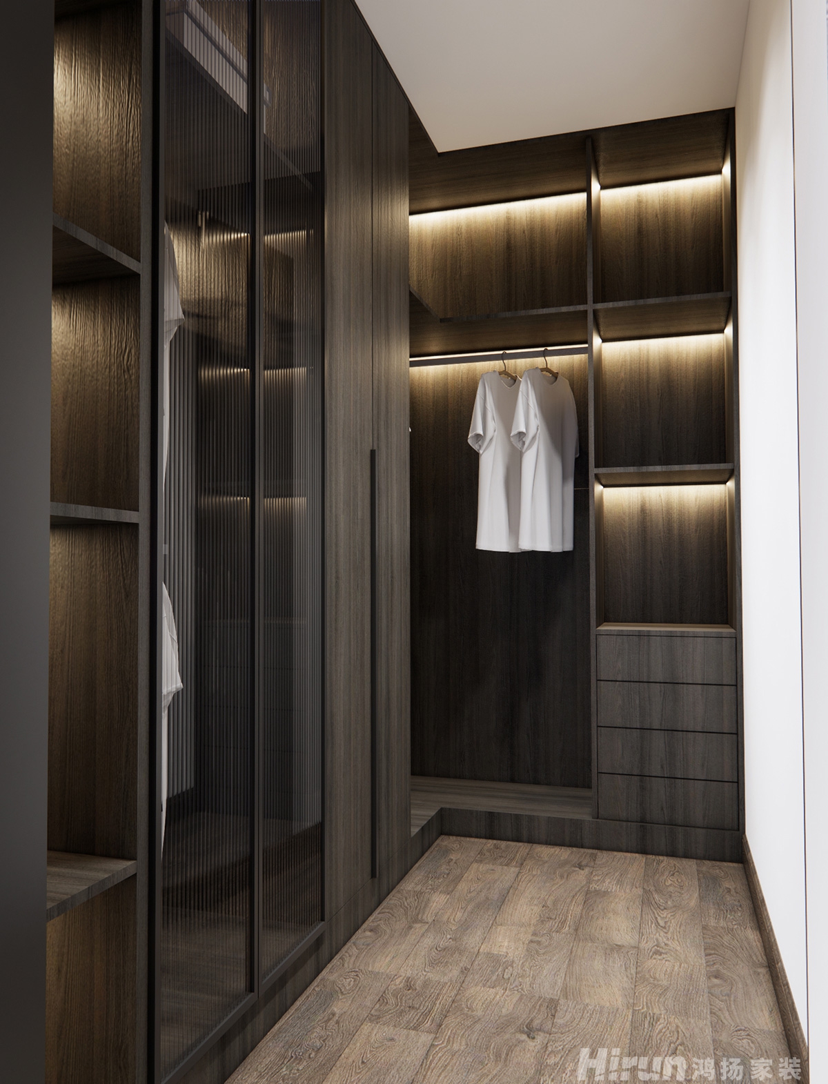 株洲碧桂園200㎡復合寫意三居室 裝修案例效果圖-9