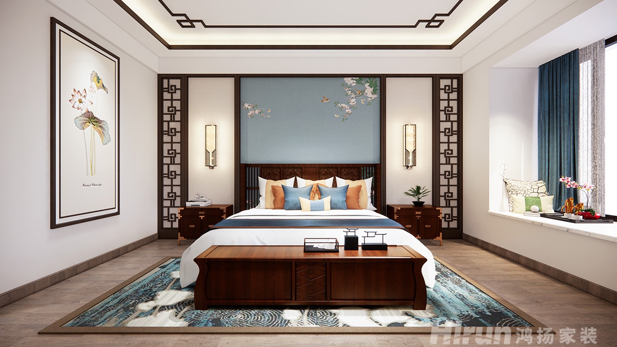 株洲碧桂園200㎡復合寫意三居室 裝修案例效果圖-3