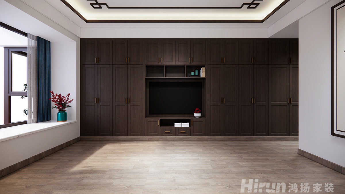 株洲碧桂園200㎡復合寫意三居室 裝修案例效果圖-5