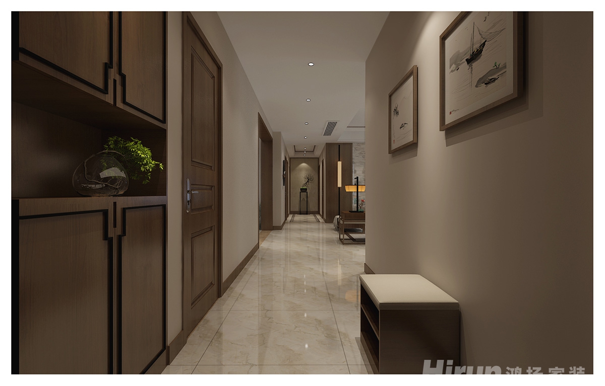 湘銀星城160㎡復合寫意四居室 裝修案例效果圖-1