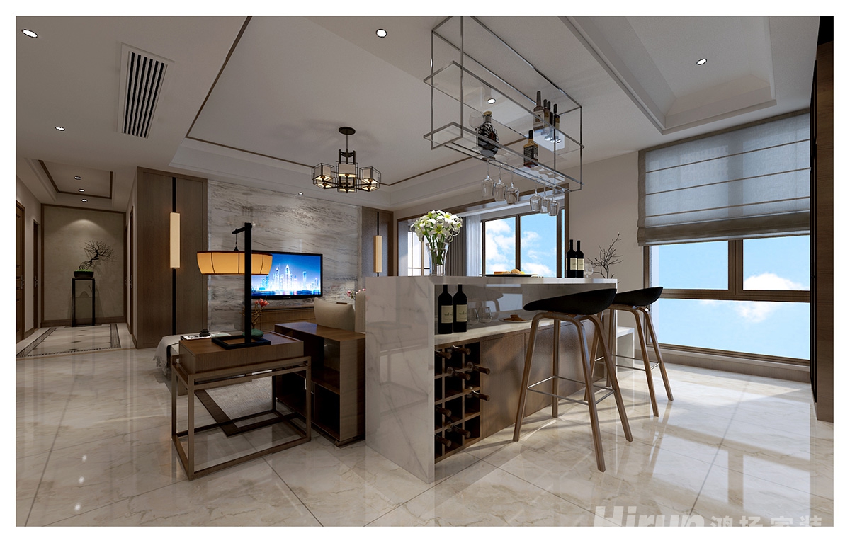 湘銀星城160㎡復合寫意四居室 裝修案例效果圖-11