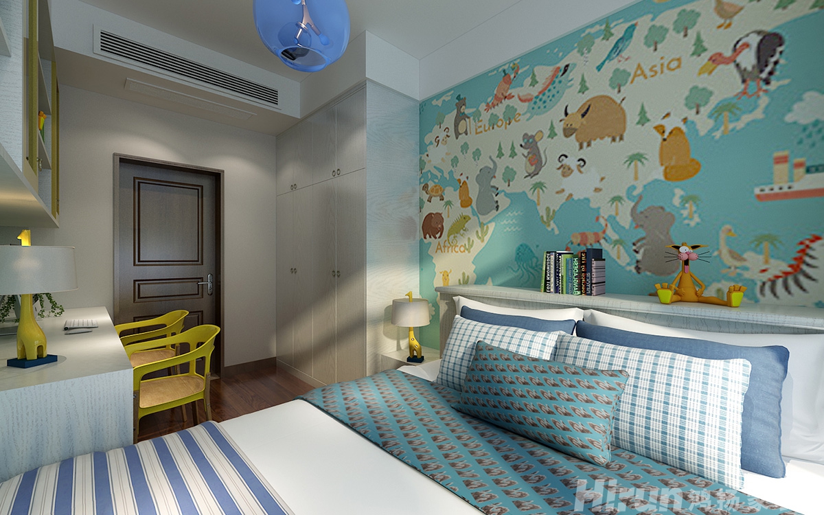 湘銀星城160㎡復合寫意四居室 裝修案例效果圖-9