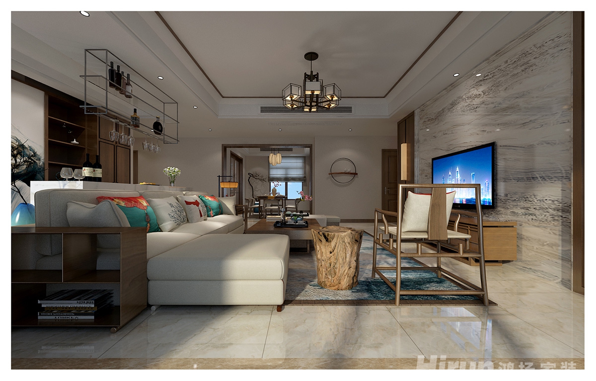 湘銀星城160㎡復合寫意四居室 裝修案例效果圖-15