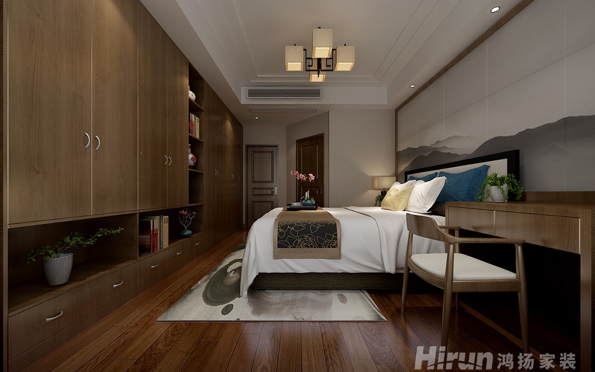 湘銀星城150㎡復(fù)合寫意四居室 裝修案例效果圖-4