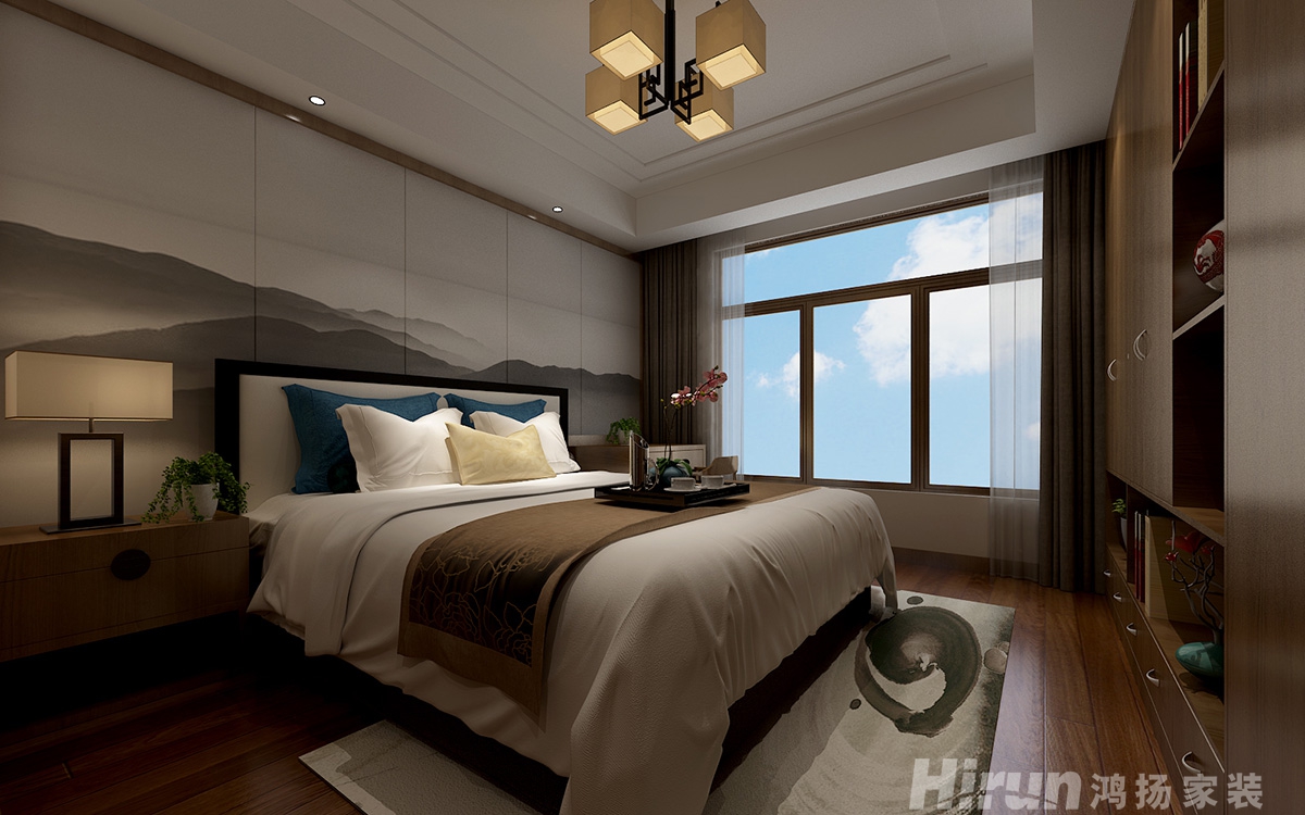 湘銀星城150㎡復(fù)合寫意四居室 裝修案例效果圖-5