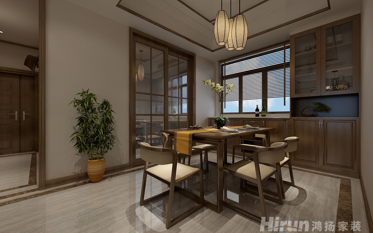 湘銀星城150㎡復(fù)合寫意四居室 裝修案例效果圖-6