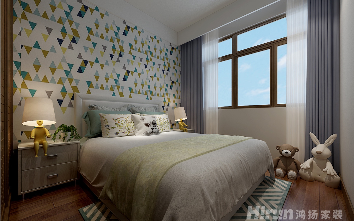 湘銀星城150㎡復(fù)合寫意四居室 裝修案例效果圖-9