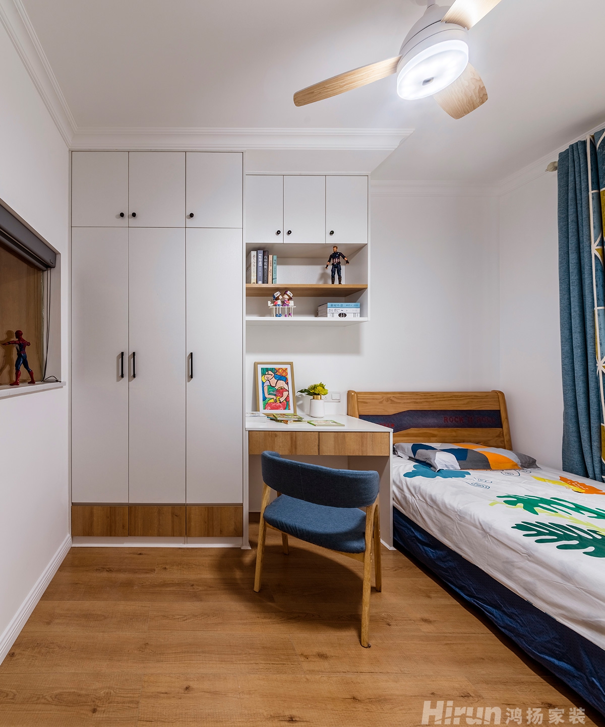 半山壹號110㎡北歐之光三居室 裝修案例實景圖-3