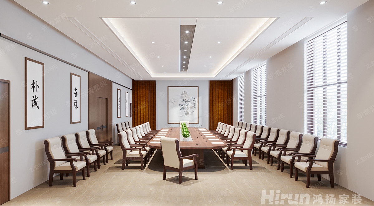 農業大學第一教學樓5600㎡復合寫意寫字樓 裝修案例效果圖-4