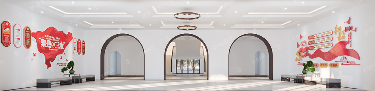 農業大學第一教學樓5600㎡復合寫意寫字樓 裝修案例效果圖-1